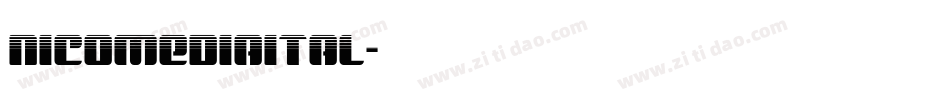 nicomediaital字体转换