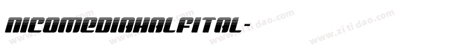 nicomediahalfital字体转换
