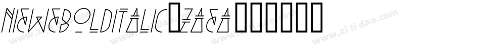 NieweBolditalic-zAEa字体转换