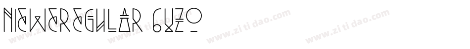 NieweRegular-6vzo字体转换