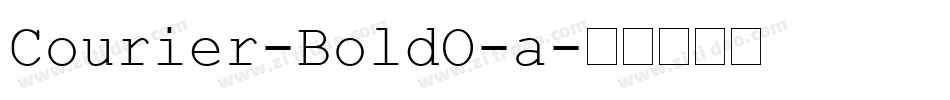 Courier-BoldO-a字体转换