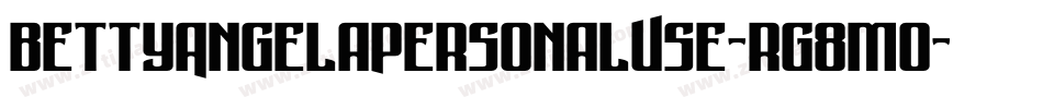 BettyAngelaPersonalUse-rg8mO字体转换