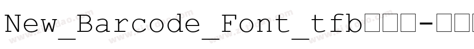 New_Barcode_Font_tfb手机版字体转换