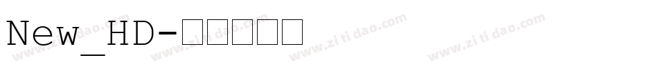 New_HD字体转换