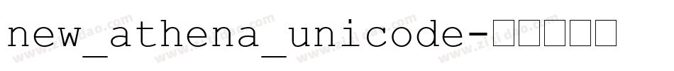 new_athena_unicode字体转换