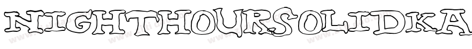 NighthourSolid-KAaW字体转换