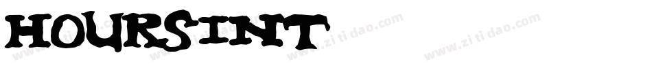 Hoursint字体转换