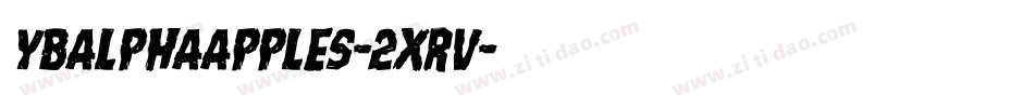 Ybalphaapples-2Xrv字体转换