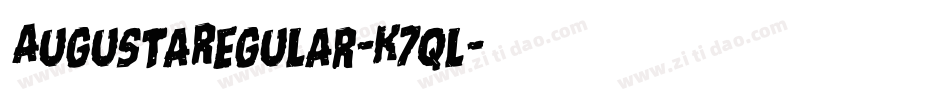 AugustaRegular-K7ql字体转换
