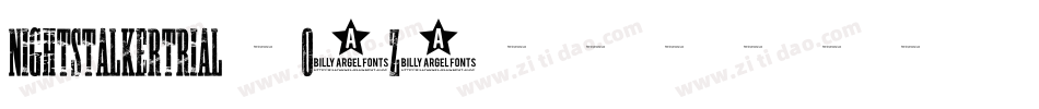 NightstalkerTrial-o6z4字体转换 NightstalkerTrial-o6z4字体转换