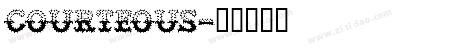Courteous字体转换