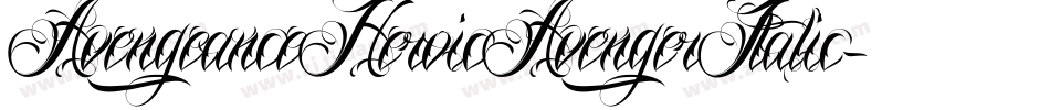 AvengeanceHeroicAvengerItalic-rRyy字体转换