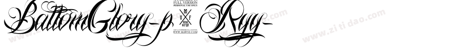 BattomGlory-p7Ryy字体转换