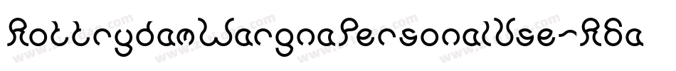RottrydamWargnaPersonalUse-R6av字体转换