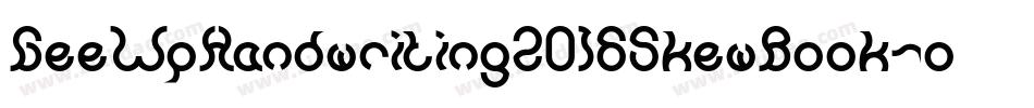 GeeWpHandwriting2016SkewBook-o6da字体转换
