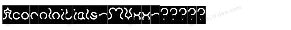 AcornInitials-MVxx字体转换