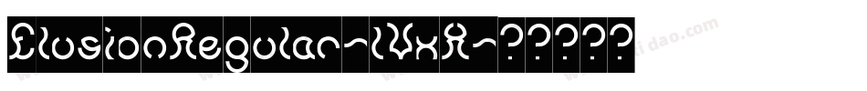 ElusionRegular-lVxX字体转换