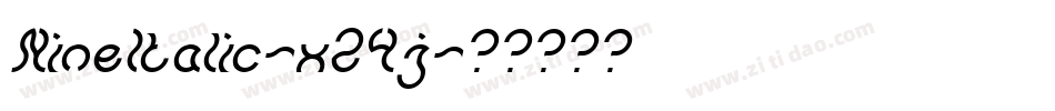 NineItalic-x24j字体转换