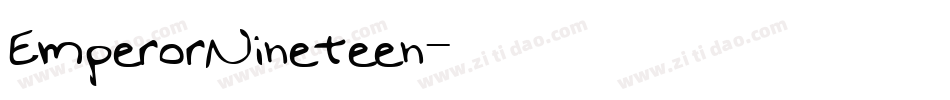 EmperorNineteen字体转换