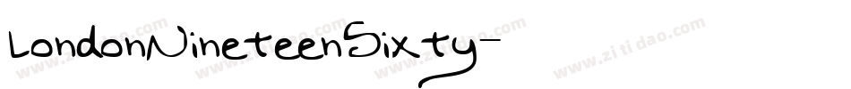 LondonNineteenSixty字体转换