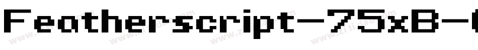 Featherscript-75xB字体转换