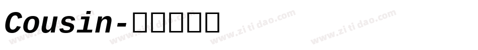Cousin字体转换
