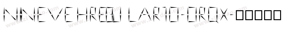 NinevehRegular10-0rqX字体转换