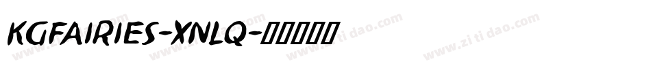 KgFairies-xnLq字体转换 KgFairies-xnLq字体转换
