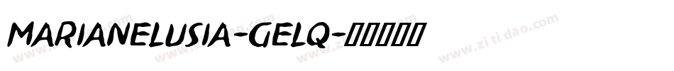 MarianeLusia-GELq字体转换