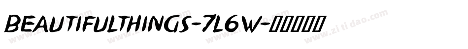BeautifulThings-7L6w字体转换