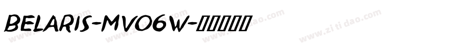 Belaris-MVO6w字体转换