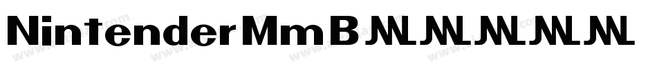 Nintender-Mm1B字体转换