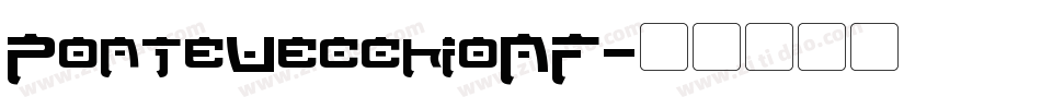 PonteVecchioNF字体转换