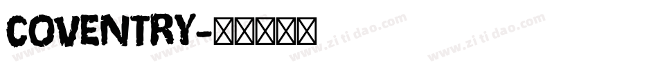 COVENTRY字体转换