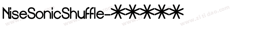 NiseSonicShuffle字体转换