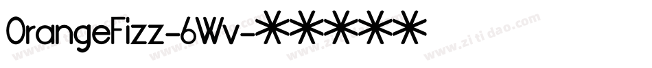 OrangeFizz-6Wv字体转换