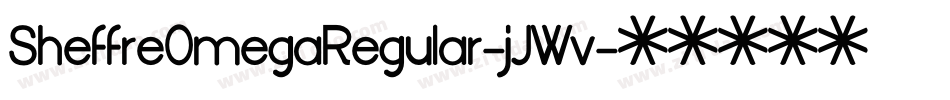 SheffreOmegaRegular-jJWv字体转换