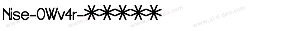 Nise-0Wv4r字体转换