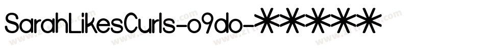 SarahLikesCurls-o9do字体转换