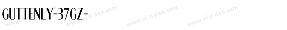 Guttenly-37gZ字体转换