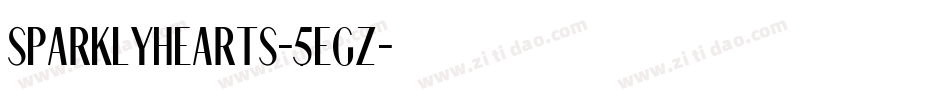 SparklyHearts-5EGz字体转换 SparklyHearts-5EGz字体转换