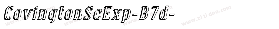 CovingtonScExp-B7d字体转换