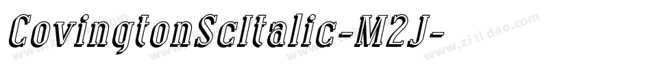 CovingtonScItalic-M2J字体转换