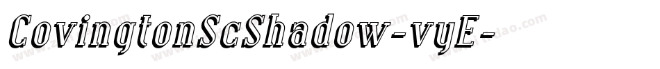 CovingtonScShadow-vyE字体转换