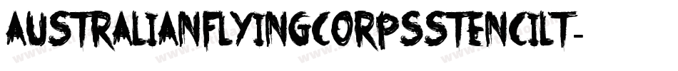 Australianflyingcorpsstencilt-z0jX字体转换