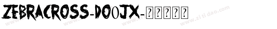 ZebraCross-DO0jx字体转换