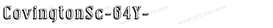 CovingtonSc-64Y字体转换