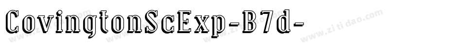 CovingtonScExp-B7d字体转换