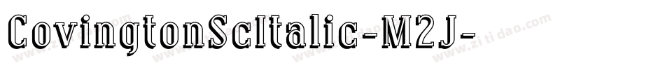 CovingtonScItalic-M2J字体转换
