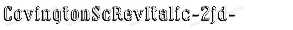 CovingtonScRevItalic-2jd字体转换